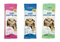 Offre spéciale à durée limitée Aliments humides 15g Barres Treat Snack Bandes pour chat FAENBEI Collations pour animaux de compagnie Nourriture humide pour chat