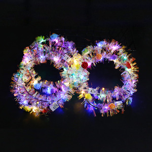 Serre-tête LED Corolla lumineux multicolore, guirlande florale, accessoires pour cheveux, 100 pièces MOQ - Product Image 2