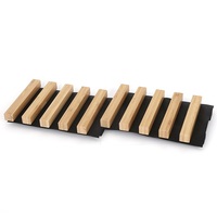 Paneles grandes de bambú para techo, paneles de pared interior acanalados