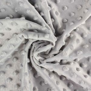 Couverture bébé en polaire 100% polyester ultra douce avec imprimé personnalisé pour enfants garçons et filles, motif ours gris 3D, pompon en vison et pois Minky - Product Image 5
