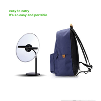 Ventilateur de bureau 3D WiFi 30CM avec écran holographique, projecteur publicitaire, affichage LED