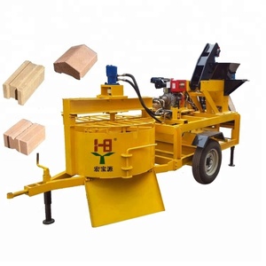 M7MIツイン移動式インターロッキングBTCレンガ製造機 圧縮土ブロック製造機 格安価格 - Product Image 1