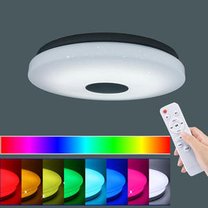 现代嵌入式RGB LED吸顶灯家庭照明应用wifi BT音乐卧室智能吸顶灯圆形音乐吸顶灯 - Product Image 1
