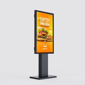 Pantalla de menú al aire libre Drive Thru, quioscos táctiles de <span class=keywords><strong>publicidad</strong></span>, tablero de menú de visualización de precio de pie ultrafino para pedidos de <span class=keywords><strong>Mcdonalds</strong></span> - Product Image 2