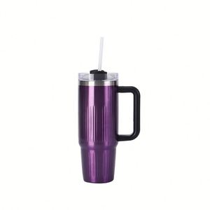 Modern Design 304 Stainless Steel Vacuum Thermos Flask 40Oz <b>Large</b> Capacity With Straw and Handle for Home Use Business <b>Gift</b> - Product Image 5