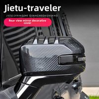 Accessoires de voiture, coques de rétroviseurs décoratifs en ABS, coques de rétroviseurs latéraux en fibre de carbone pour Jetour T2 Traveler