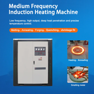 Four de forgeage à induction 200 kW à succès pour la forge de boulons et d'écrous avec cylindre pneumatique et alimentation automatique des matériaux - Product Image 4