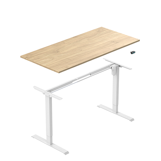Modern Convertible Stainless Steel Office Working Single Motor Height Adjustable Electric Lifting Desk for Home Office