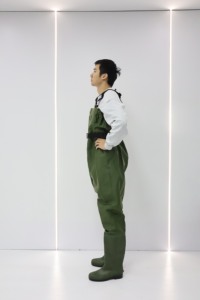 Cuissardes <span class=keywords><strong>de</strong></span> pêche en nylon entièrement imperméables et durables pour hommes - Product Image 3