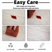 Échantillon Gratuit - Nappe en Dentelle Florale, Housse de Table en PVC Jacquard pour Mariage et Événements
