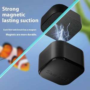 Cepillo Magnético Cuadrado de Doble Cara para Limpieza de Peceras, Ecológico y de Alta Venta, Elimina Algas, de Plástico Resistente, Pequeño Limpiador de Vidrio - Product Image 6