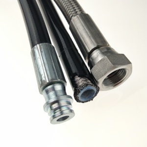 Tubo <span class=keywords><strong>in</strong></span> PTFE ondulato intrecciato <span class=keywords><strong>in</strong></span> acciaio inossidabile rivestito <span class=keywords><strong>in</strong></span> PU - Product Image 5