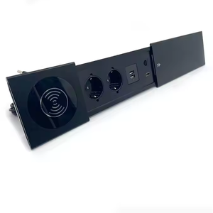 <span class=keywords><strong>High</strong></span>-<span class=keywords><strong>end</strong></span> cablato scatola caricabatterie per telefono senza fili con spina, ufficio in lega di alluminio scorrevole per installazione da tavolo presa di corrente - Product Image 4