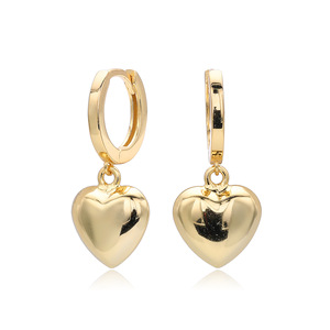 925 <b>Silver</b> Woman Fashion <b>Earring</b> S925 Sterling <b>Silver</b> Puffy Heart Huggie <b>Hoop</b> <b>Earrings</b> <b>For</b> <b>Women</b> Daily Wear Jewelry Gift - Product Image 1
