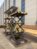 Chargement et déchargement de marchandises mobiles personnalisées plate-forme de levage électrique table élévatrice manuelle à ciseaux