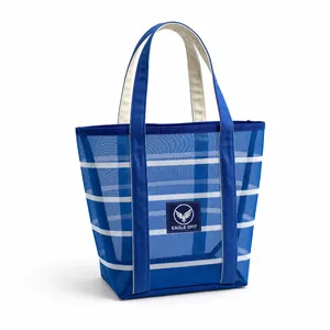 Bolsa de Malla de Nailon Reutilizable con Logotipo Personalizado al por Mayor para la Playa, Viajes, Compras, Regalo Promocional - Product Image 1