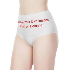 Slip Su Misura Trasporto di Goccia di Alta-Aumento Traspirante Traceless Biancheria Intima Lingerie <span class=keywords><strong>Immagini</strong></span> Personalizzate di Stampa Mutandine delle Donne - Product Image 2