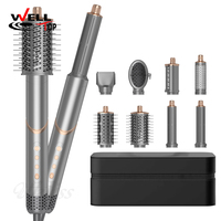 Ensemble de brosses à air chaud multi-styler 8 en 1, sèche-cheveux professionnel, brosse à air chaud à ions négatifs, outils de coiffage pour un séchage rapide et des boucles