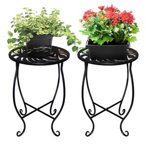 Soporte de Metal Redondo y Alto para Plantas, Resistente al Óxido, con Soporte para Macetas, para Uso en Interiores/Exteriores, en Centros Comerciales y Hogares - Product Image 2