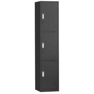 Armoire à dossiers et armoire à documents de bureau avec portes métalliques verrouillables, quatre étagères réglables et construction en acier durable - Product Image 5