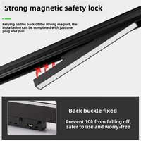 Lampe sur rail d'éclairage magnétique moderne 48V LED Système d'éclairage sur rail magnétique en aluminium Rail de suspension encastré au plafond/en surface pour le bureau