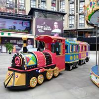 Train touristique sans rails, alimenté au diesel/électrique, pour parcs d'attractions et usage urbain, certifié CE, capacité 24 places, vitesse réglable, divertissement