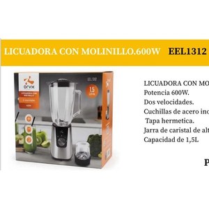 Licuadora Cristal E1312 600W 1.5L con Molinillo Dos Velocidades - Product Image 3