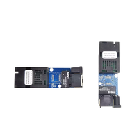 Mini convertisseur de média fibre optique Gigabit, carte PCBA, convertisseur optique Ethernet 100/1000M, commutateur fibre optique simple mode simplex SC UPC