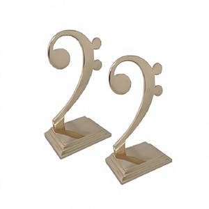 Set Of 2 Iron <b>Gold</b> Color Bookends Customized Shape And Size Office Bookends For Home Decor Accessories - Product Image 1