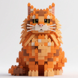 Bloques <span class=keywords><strong>de</strong></span> Construcción <span class=keywords><strong>de</strong></span> Plástico ABS Compatibles con <span class=keywords><strong>LEGO</strong></span>, Adornos <span class=keywords><strong>de</strong></span> Compañía Afectuosa para Amantes <span class=keywords><strong>de</strong></span> los Gatos - Product Image 2