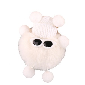 Petit Pendentif en Peluche Doux et Mignon, Elfe <span class=keywords><strong>de</strong></span> Dessin Animé avec Lunettes, en Forme <span class=keywords><strong>de</strong></span> Boule <span class=keywords><strong>de</strong></span> Charbon, Porte-clés <span class=keywords><strong>de</strong></span> Voiture et Accessoire <span class=keywords><strong>de</strong></span> Sac - Product Image 5