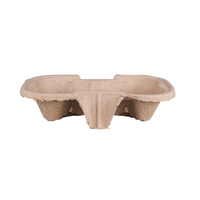 Porte-gobelet en papier kraft personnalisé, 50 pièces, support de gobelet en papier, pour boisson chaude à emporter, prix d'usine
