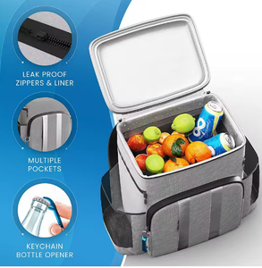 Sac à dos isotherme de luxe personnalisé avec logo, en tissu Oxford 600D, imperméable, pour pique-nique et plage, avec doublure en feuille d'aluminium - Product Image 2