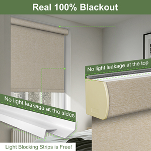 Hiện đại thân thiện với môi màn rèm cuốn với PVC chặn ánh sáng bên bài hát | Nhiệt Cách Nhiệt Cửa Sổ Màu - Product Image 3