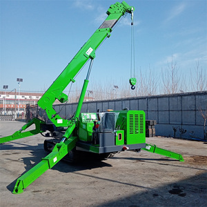Grue 2 tonnes Prix hydraulique électrique diesel Mini grue entraînement en caoutchouc Petite grue mobile sur chenilles Grue araignée 3 tonnes 5 tonnes 8 tonnes - Product Image 5