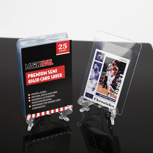 penny sleeve and card saver AMORIX Protector Set - 500 Hard & Soft Sleeves or other trading cards like Magic The Gathering Penny sleeve holder - 3D