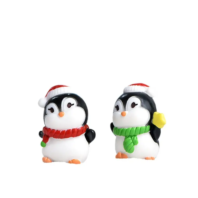 Grensoverschrijdende Nieuwe Landschap Kerst Schattige Elanden Pinguïn Koe Dier Pop Kristallen Bol Tafelblad Decoratie