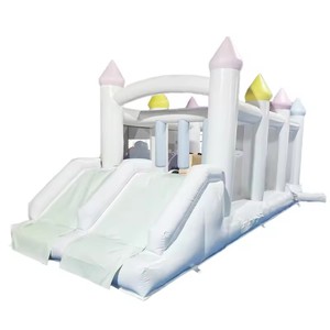 Commerciale gonfiabile ostacolo Tunnel parco buttafuori castello Combo scivolo 3 anni di garanzia per i bambini - Product Image 2