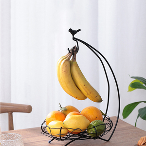 <span class=keywords><strong>Portafrutta</strong></span> in Ferro Stile Nordico, Organizzatore da Tavolo per Casa, Cestello per Snack e Frutta - Product Image 5