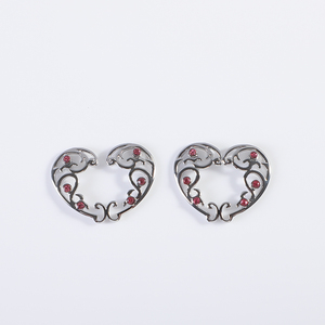 Anneau de tétine sexy en alliage de zinc pour femmes, accessoire pour corps sexy, cœur de pêche, sans <span class=keywords><strong>piercing</strong></span>, 1 paire - Product Image 4