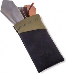 Échantillon Gratuit : Pochette à Lunettes avec Chiffon en Microfibre Intégré pour Lunettes de Vue et de Soleil, Gris (EC-10BKGY) Petite Taille - Product Image 4