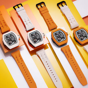 <span class=keywords><strong>TSAR</strong></span> BOMBA DIY Ensemble de montres automatiques Squelette <span class=keywords><strong>Montre</strong></span>-bracelet interchangeable Montres mécaniques pour hommes - Product Image 5