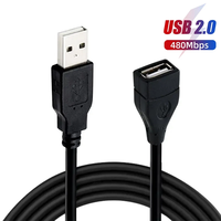 Câble d'extension USB 2.0 mâle à femelle câble d'extension USB 3.0 à vitesse rapide câble étendu pour ordinateur portable PC USB A extension