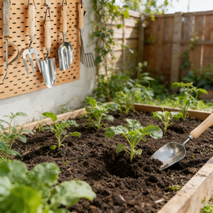 Multi-Use <strong>Garden</strong> Tool Set Stainless Steel Trowel, Rake, <strong>Scoop</strong> for Gardening - Product Image 2