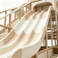 Aoleao Aire de jeux intérieure personnalisée Serene avec toboggan en spirale, piscine à balles, mur d'escalade, trampoline pour enfants, jeux souples certifiés CE TUV CPC