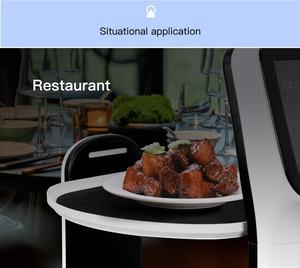 Robot Cameriere Commerciale AI Umanoide Robert con 4 Scomparti, Ricarica Automatica per Consegna Cibo Autonoma, Si Muove e Consegna Autonomamente - Product Image 2