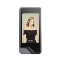 Contrôle d'accès facial visible étanche IP65 avec lecteur d'empreintes digitales ou code QR, lecteur de cartes EM et MF, pointage des heures de présence par reconnaissance faciale