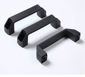 Tirador de armario de nailon con espaciado de orificios de 96 mm y 128 mm, diseño cuadrado en forma de puente, minimalista, para cómoda, armario, dormitorio, baño - Product Image 4