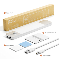 Lumière LED moderne d'intérieur avec détecteur de mouvement, rechargeable, sans fil, magnétique, à intensité variable, haute luminosité, pour armoire, cuisine, chambre, escalier