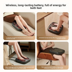 Electric Foot Sole <b>Massager</b> | Auto Therapy <b>Machine</b>, Kneading, Vibration, Heat - Product Image 4